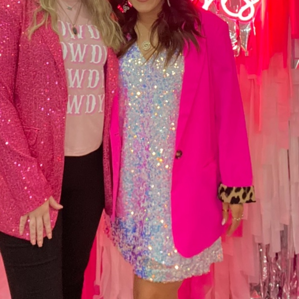 Sequin cocktail mini dress